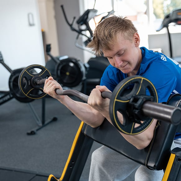 Valgfag, fitness på Gylling Efterskole